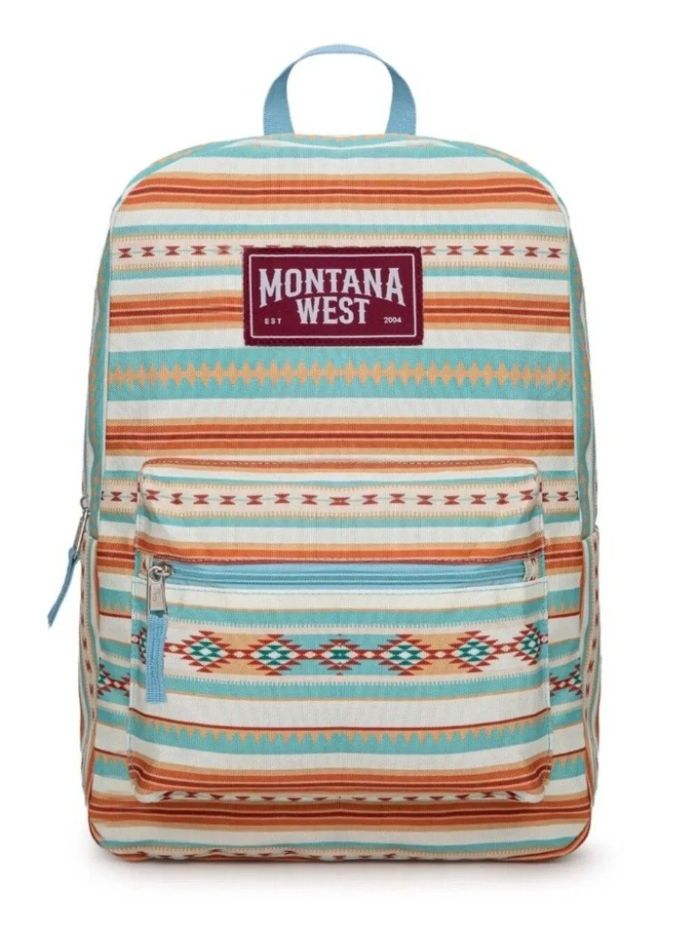 Montana West Serape Aztec Print Backpack -2Pcs Set - Blue